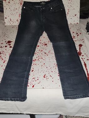 Royal Bones Men's Black Bootcut Jeans